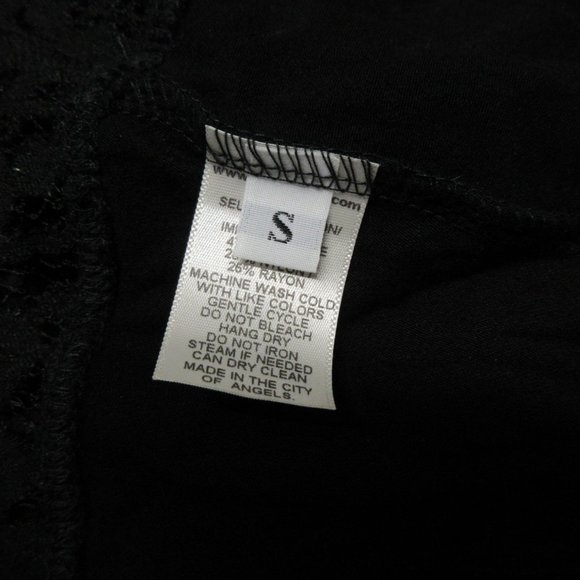 Wendy Glez black lace triangle chemise negligee - Picture 7 of 12